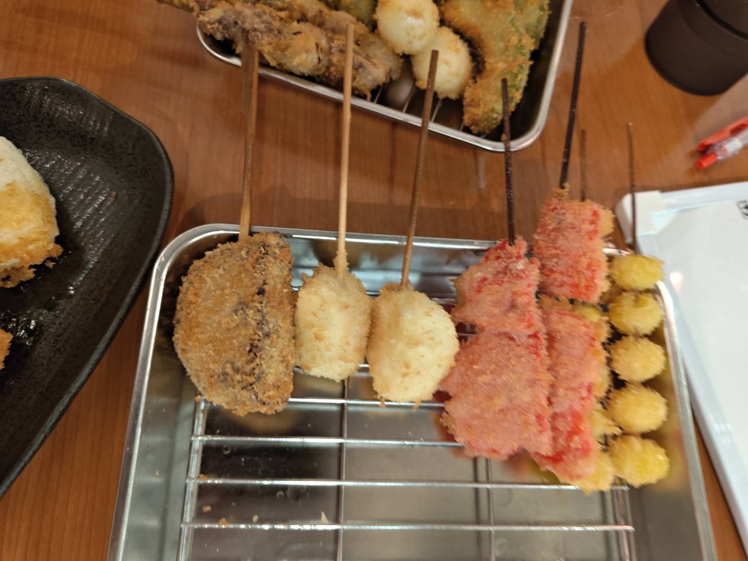 紅生姜・銀杏・もち・ハンバーグ串カツ